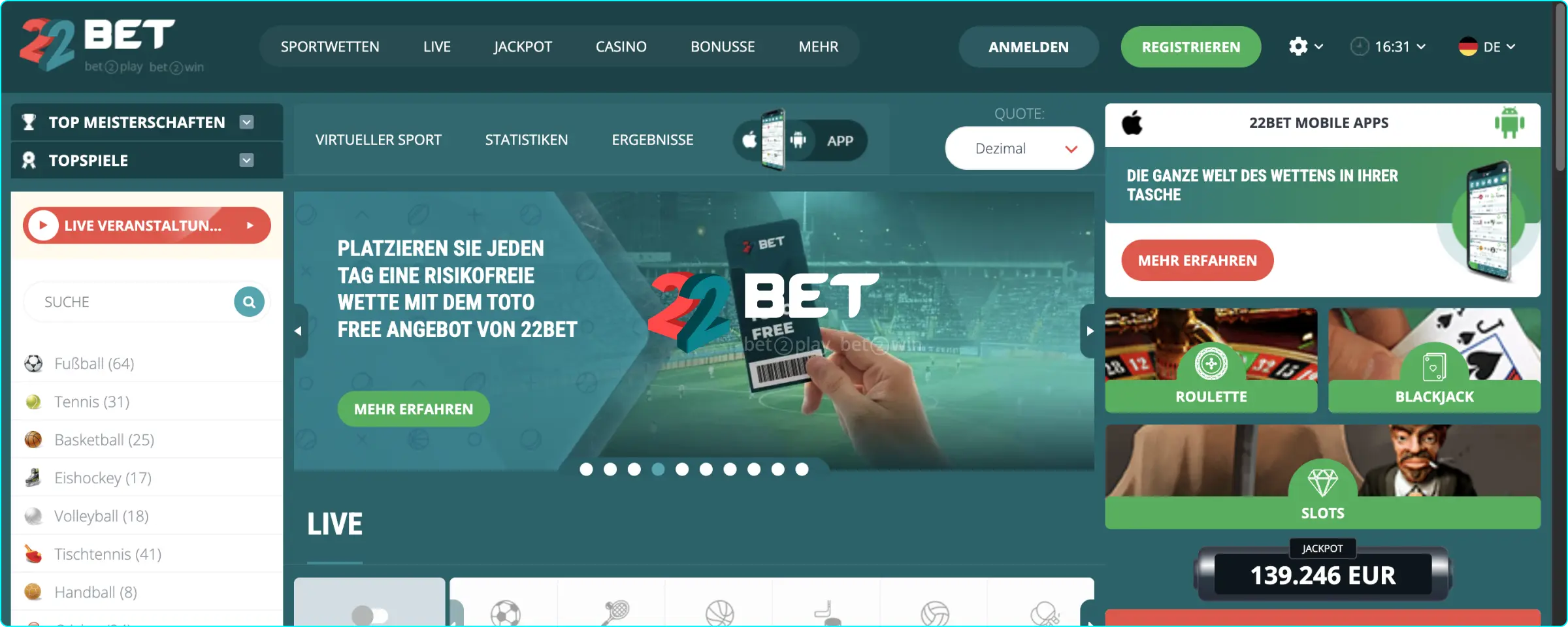 22Bet Casino